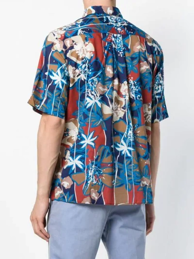 Shop Costumein Floral Shortsleeved Shirt - Blue