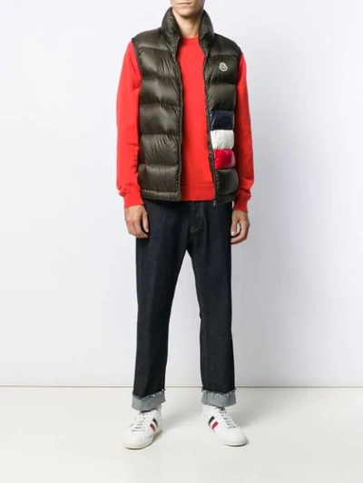 MONCLER SOVEX PADDED GILET - 绿色