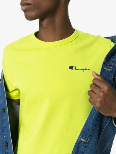 Shop Champion Crew Neck Short Sleeved T In Green