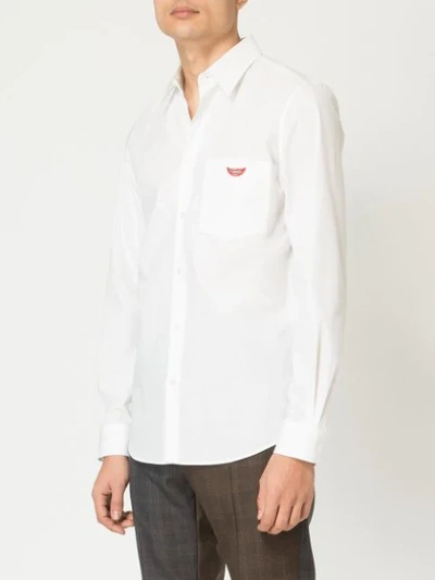 Shop Stella Mccartney Long Sleeved Shirt In White