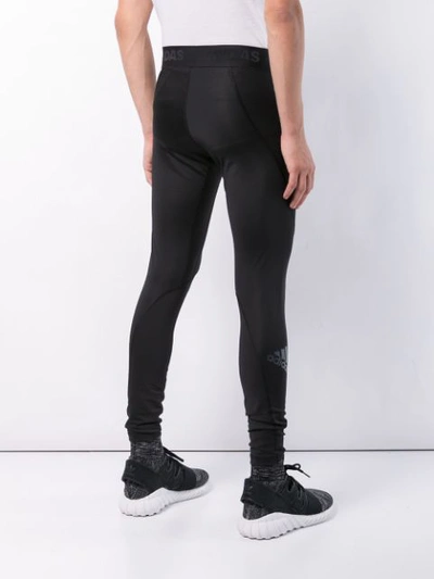 Shop Adidas Originals Alphaskin Leggings In Black