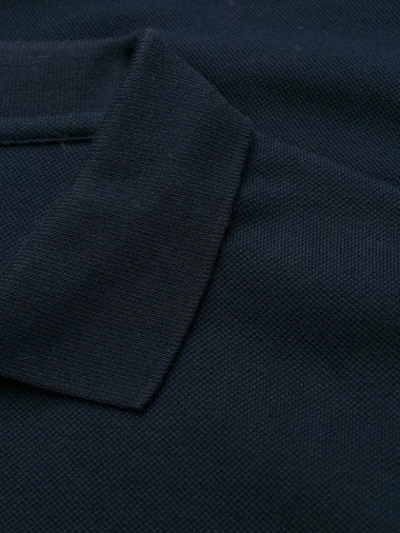 Shop Fendi Ff Roma Amor Patch Polo Shirt In F0v6w Blue