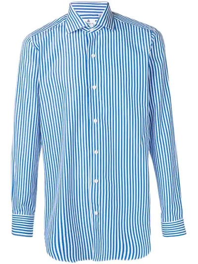 Shop Finamore 1925 Napoli Milano Shirt In Blue