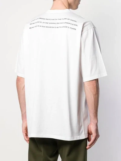 Shop Burberry Cut-out Montage Print T-shirt In White