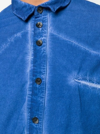 Shop Army Of Me Longline Shirt - Blue