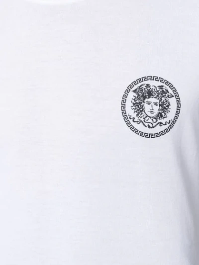 Shop Versace Printed Medusa T-shirt In White