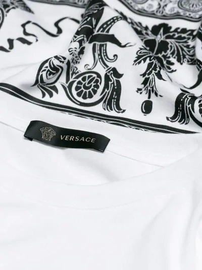 Shop Versace Printed Medusa T-shirt In White