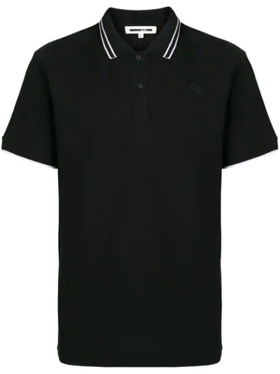 Shop Mcq By Alexander Mcqueen Swallow Polo Shirt In Black