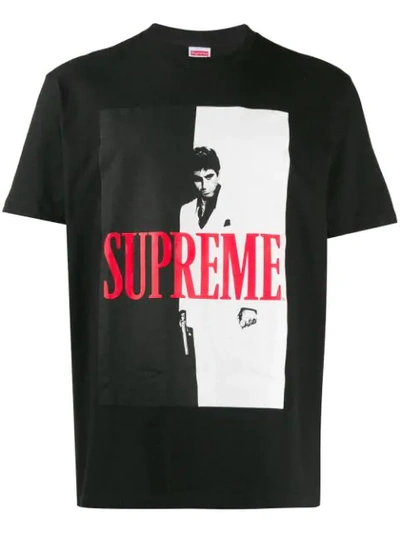 Supreme Scarface Split T-shirt In Black | ModeSens