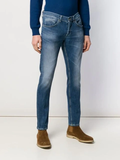 Dondup George Slim-fit Jeans In 800 Blue