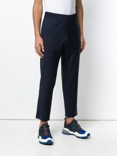 Shop Prada Classic Jogging Trousers In Blue