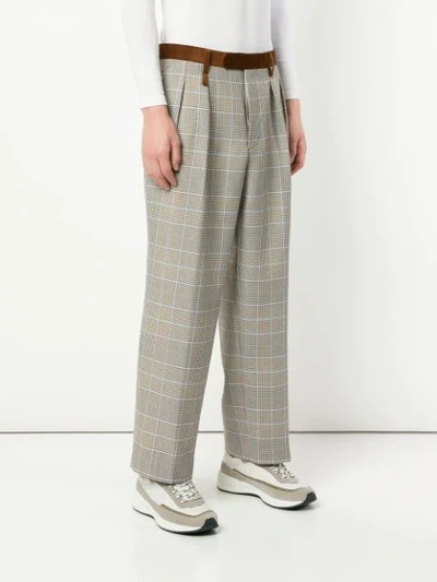 Shop A(lefrude)e Checked Trousers In Grey
