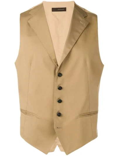 Tagliatore Dennis Waistcoat In Neutrals