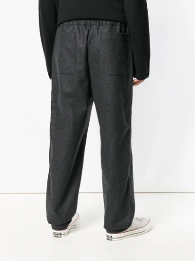 Shop Comme Des Garçons Shirt Loose Fitting Trousers - Black