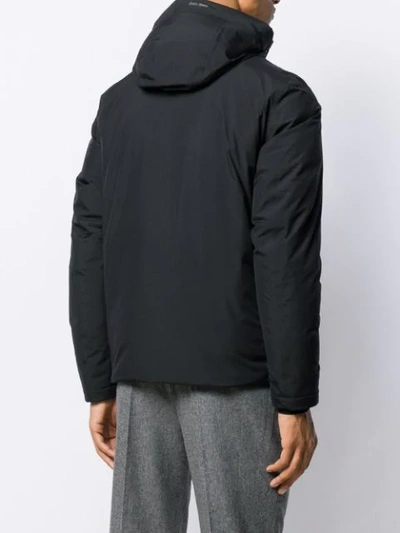 Shop Herno Hooded Shell Jacket In 9300 Nero