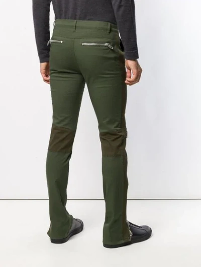 Givenchy Slim-fit Biker Trousers In Green