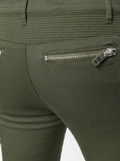Givenchy Slim-fit Biker Trousers In Green