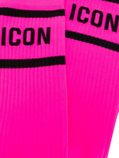 Shop Dsquared2 'icon' Socken - Rosa In Pink