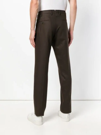 Shop Pt01 Classic Tailored Chinos In Brown