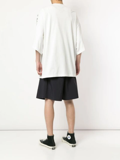 YOSHIOKUBO ROBBERY超大款T恤 - 白色