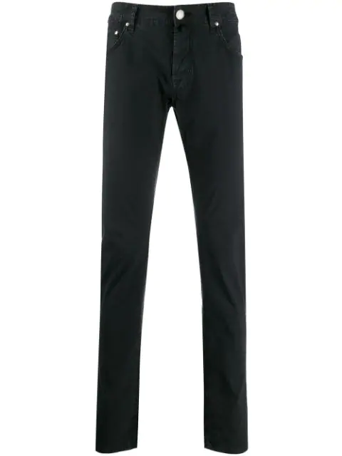 Jacob Cohen Skinny Fit Chinos In Black | ModeSens