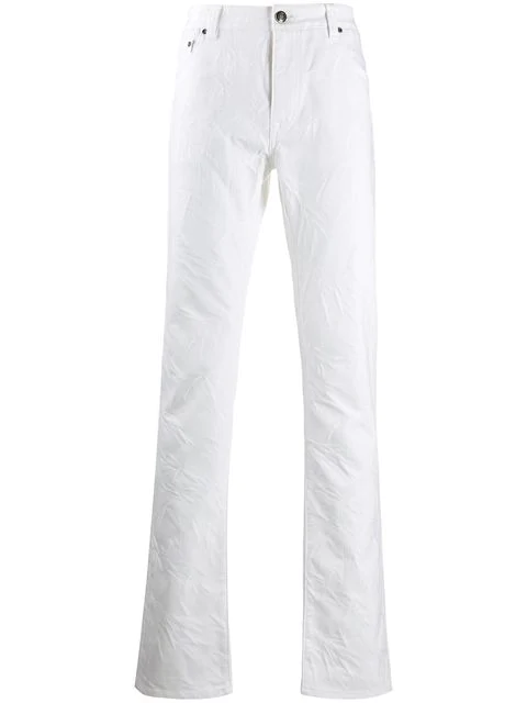 Etro Gemusterte Skinny Jeans Weiss In White Modesens