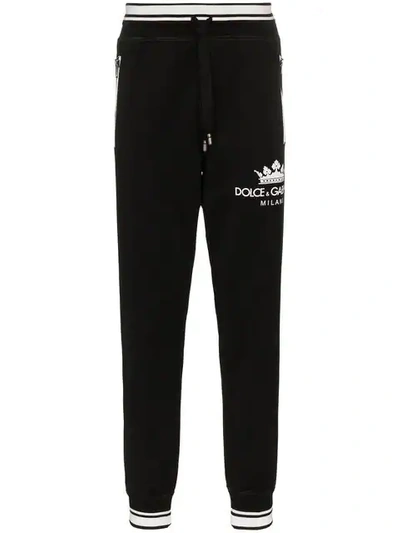 Shop Dolce & Gabbana Logo Sweatpants In Black