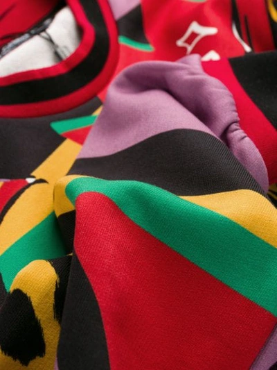 Shop Dolce & Gabbana Leopard King Sweatshirt In Red