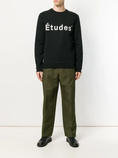 Shop Etudes Studio Études Story Logo Sweatshirt - Black
