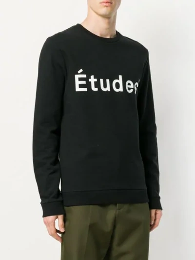 Shop Etudes Studio Études Story Logo Sweatshirt - Black