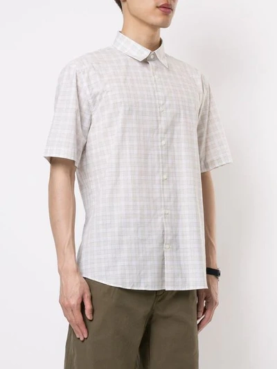 Shop Cerruti 1881 Checked Short-sleeved Shirt In White