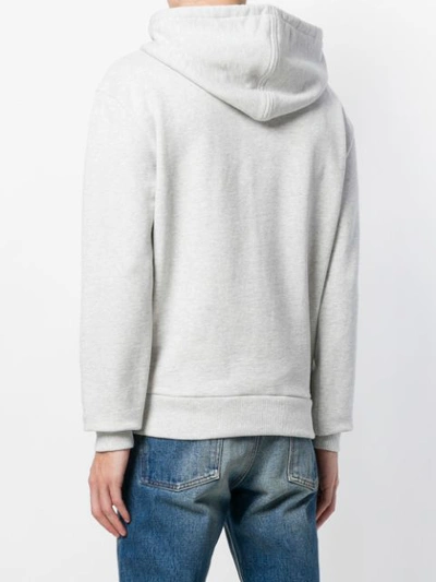 Shop Ami Alexandre Mattiussi Family Hoodie In Grey