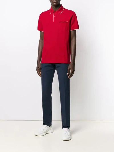 Shop Loro Piana Classic Polo Shirt In Red