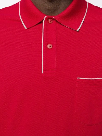 Shop Loro Piana Classic Polo Shirt In Red