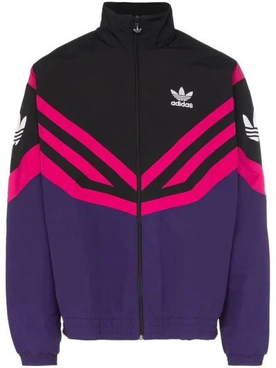 Adidas Originals Adidas Sportive Pink Stripe Track Jacket In Purple |  ModeSens