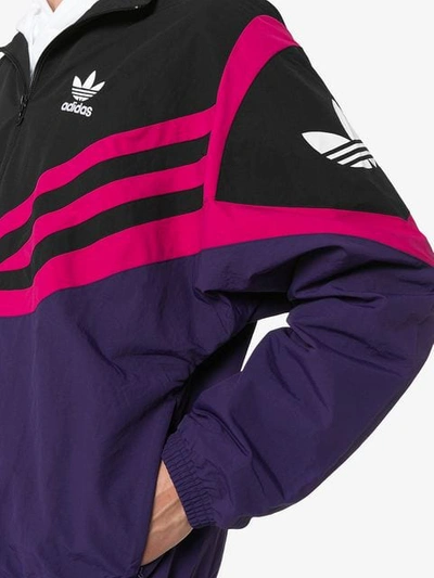 comer Circulo aeropuerto Adidas Originals Adidas Sportive Pink Stripe Track Jacket In Purple |  ModeSens