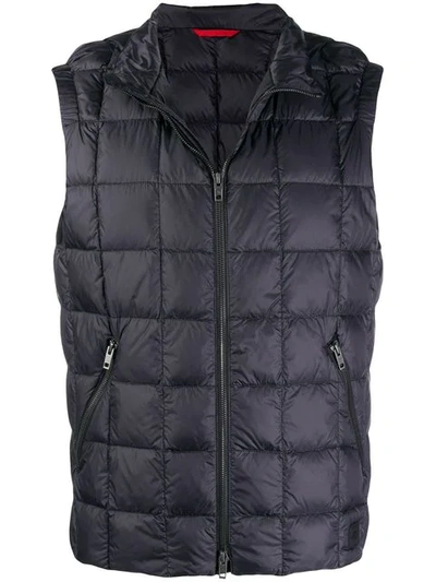 Shop Fay Zipped Quilted Waistcoat - Blue