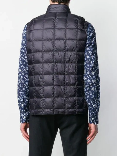 FAY ZIPPED QUILTED WAISTCOAT - 蓝色
