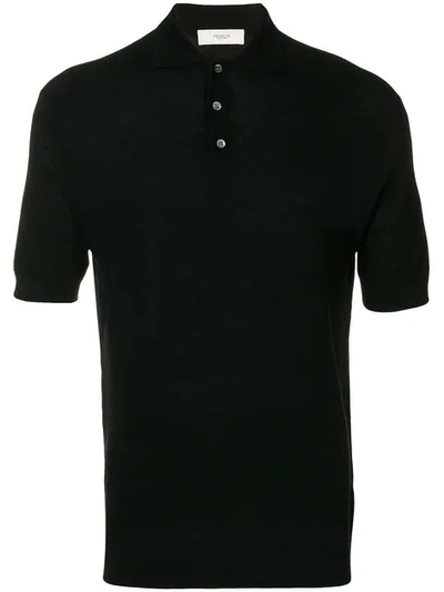 Shop Pringle Of Scotland Slim-fit Polo Shirt In Black