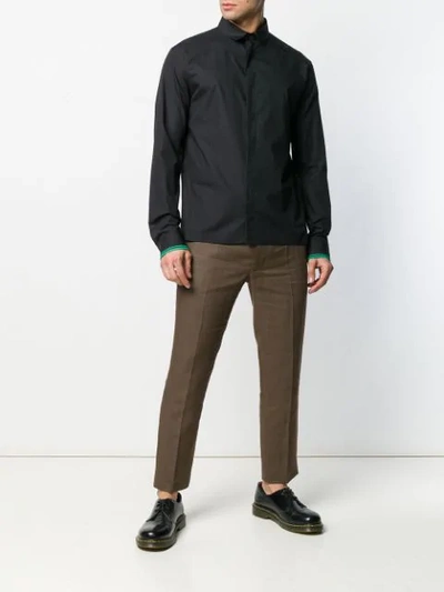 Shop Haider Ackermann Skinny Leg Trousers In Brown