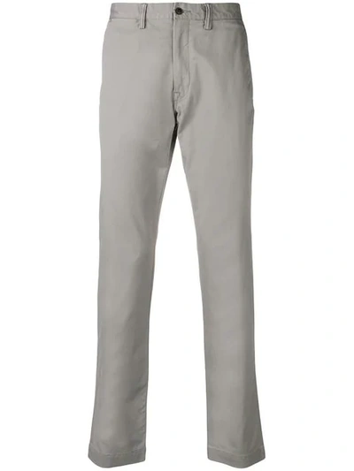 Shop Polo Ralph Lauren Straight Leg Chinos In Grey