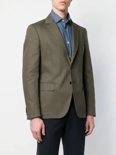 Shop Mp Massimo Piombo Andy Blazer Jacket In Green