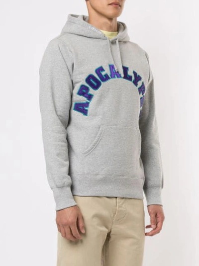 Shop Supreme Apocalypse Patch Hoodie In Grey