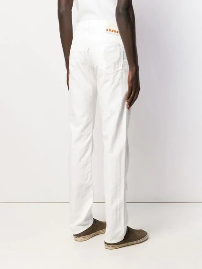 Shop Jacob Cohen Jeans Mit Geradem Bein In White
