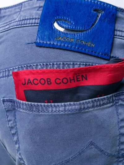 Shop Jacob Cohen Slim Fit Trousers In Blue