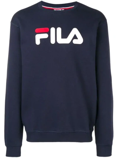 Shop Fila Sweatshirt Mit Logo In Blue