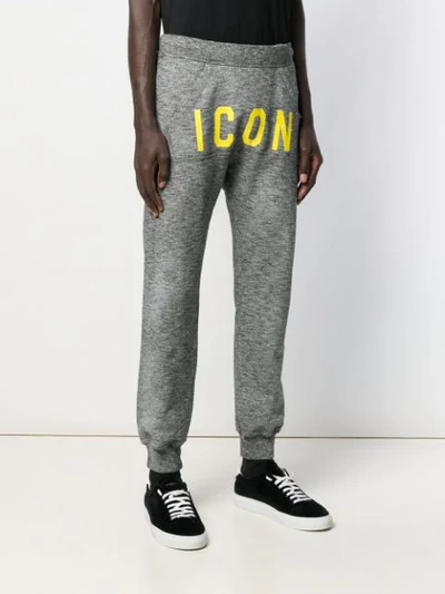 Shop Dsquared2 Icons Track Pants In 961 Grey