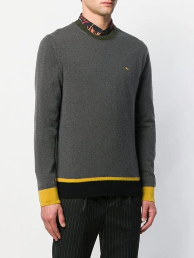 Shop Etro Fine Knit Sweater In Green