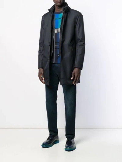 Moorer Bond Wi Parka In Blue