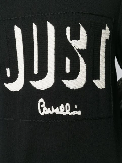 Shop Just Cavalli Logo Sweatshirt In Black